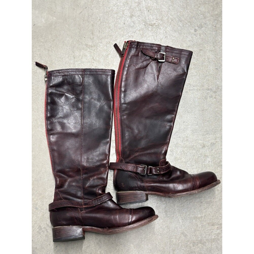 Freebird Women’s Roadey Leather Boots Size 8 Red